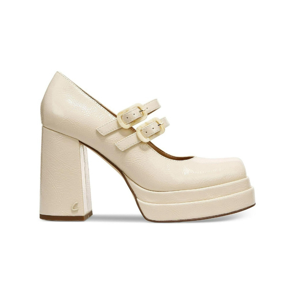 Circus NY By Sam Edelman Chunky Block Heel Platform Cream White SZ 10 M Cosplay - Picture 3 of 12